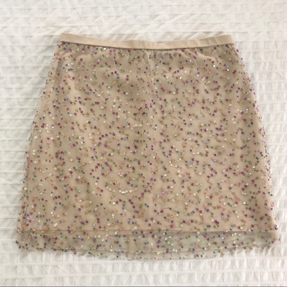 H&M sequin mini skirt ✨🌈